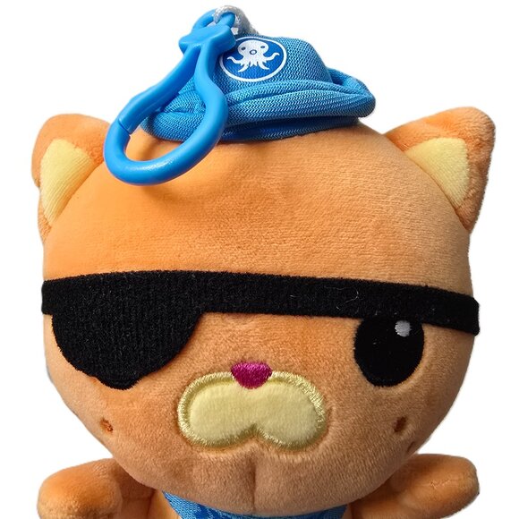 Octonauts Kwazii Cat Plush Backpack Bag Clip Toy Stuff Animal Cartoon Soft Face - Picture 2 of 6